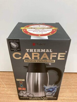 Pykal Thermal Coffee Jug 68 Oz or 2l Vacuum Insulated Water or