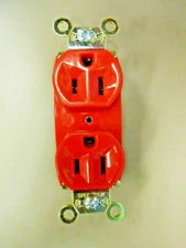 Pass & Seymour 5262-RED Duplex Receptacle Extra Heavy Duty 15A 125V