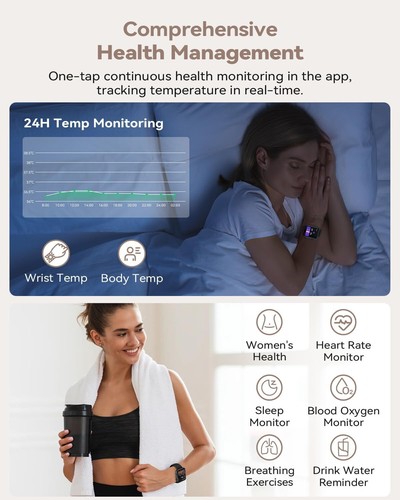 Smartwatch Damen Frauen mit Telefonfunktion Armbanduhr für iPhone Samsung Huawei - 第 5/8 張圖片