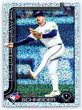 2025 Topps Series 1 Celebration  DAVIS SCHNEIDER  #342  Confetti Foil Parallel