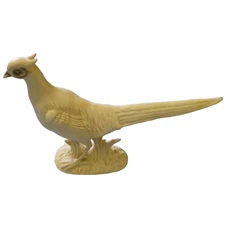Vintage Ucagco Japan White Pheasant Ceramic MCM Large Bird Figurine READ