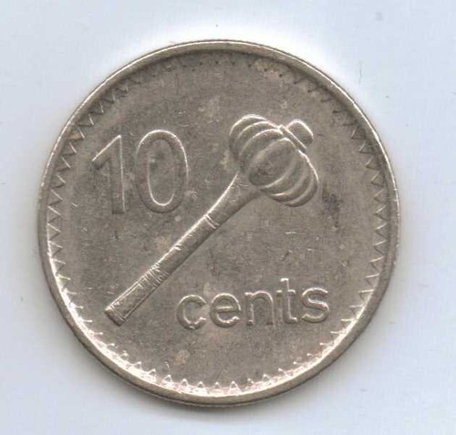 FIJI - 10 Centesimi - Elisabetta II 2009 Acciaio nichelato • 3,55 g • ⌀ 21,5 mm - Foto 1 di 2