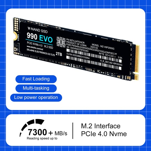 1/2/4TB 990 EVO M.2 PCIe 4.0 NVMe Internal Solid State Drive Plug-Play Practical
