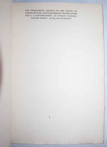 1926 Complete Works of Samuel Butler Numbered Ltd Edition Bumpus Binding - Picture 9 of 24
