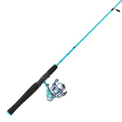 Zebco Splash Spinning Reel & Fishing Rod Combo 6-Foot Fishing Pole 20 Reel Blue