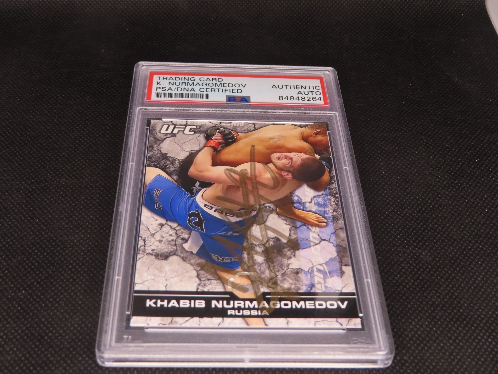 Khabib Nurmagomedov Signed 2013 Topps UFC Bloodlines Card #42 Auto PSA/DNA COA