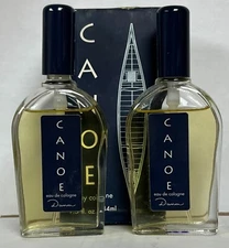 2 bottles Canoe by Dana  Cologne Spray  1.5 fl oz ORIGINAL 90s please read below