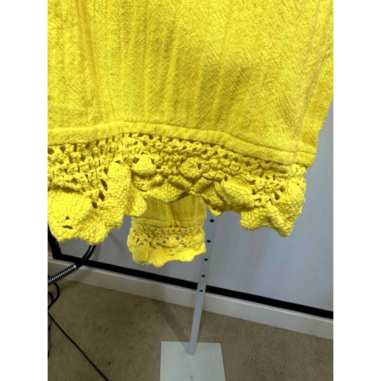 SOFT SURROUNDINGS Women's Cotton Gauze Crochet 3/… - image 4