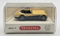 Wiking Austin Healey 3000 Modell 1:87 Gelb Schwarz SammlerstüCk Neu & Ovp
