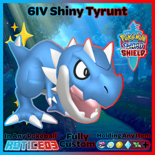 ✨ Ultra SHINY 6IV TYRUNT ✨ Pokemon SWORD and SHIELD - Max lv1 +Free MasterBall