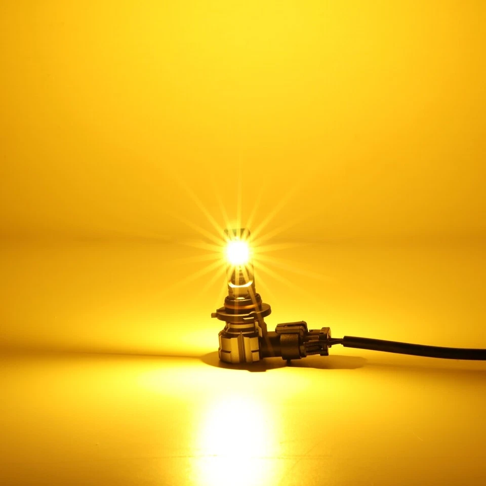 AUXBEAM 9005 9006 LED CANBUS Faros Alto Bajo 3000K Ámbar Súper Brillante Foto 2 de 4