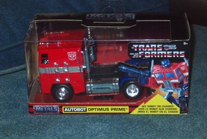 metals die cast optimus prime