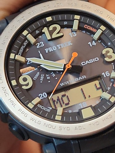 Reloj para hombre Casio PRO TREK PRG600-1 Safari triple sensor versión 3 STN LCD 100 m envío directo - Imagen 18 de 21