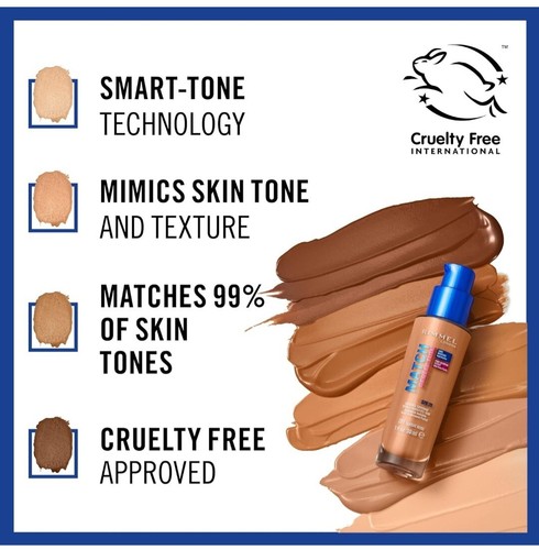 BULK JOB LOT- 10No Rimmel Foundation BRONZE 402 - SPF20 24H Moisture 30ml - Picture 5 of 7