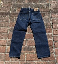 Vtg Rare S Type Dark Levis Big E Single Stitch Redline 501s Jeans Usa 31 X 29 