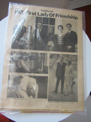 1972 THE RE-ELECTOR NEWSPAPER Pres. NIxon & Pat Nixon 1st Lady of FRIENDSHIP! NM