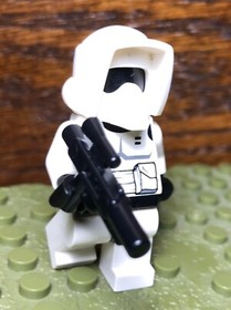 2009 LEGO Star Wars Scout Trooper (sw0005a - Black Head) from sets 7956 8038