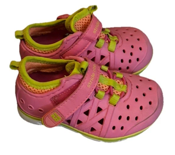 Stride Rite сделано 2 играть Phibian кроссовок сандалии воды туфли размер 4 ребенка ясельного возраста девочек - Изображение 2 из 3
