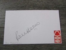Paul Anderson Nottingham Forest Ipswich & Liverpool Hand Signed Football Card