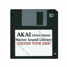 Akai S5000 / S6000 Floppy Disk Master Sound Library Choose Your Disk