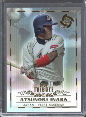 2013 Topps Tribute WBC Atsunori Inaba #29 Refractor Holo Finish