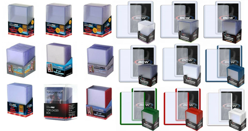 Ultra Pro & BCW Toploader Regular Premium Karten Hüllen MTG Magic Yugioh Pokemon