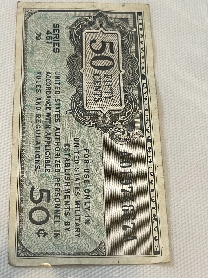 Military Payment Certificate 50 Cents Series 461 - Image 4 of 4