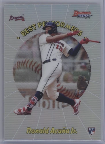 RONALD ACUNA JR 2018 Bowman's Best 1998 PERFORMERS REFRACTOR RC Braves #RAJ
