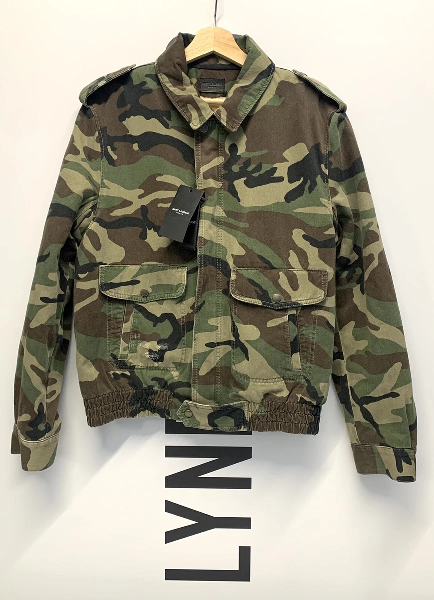 Camo shearling jacket sale
