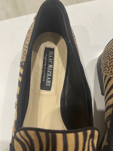 ISAAC MIZRAHI ANIMAL PRINT LOAFERS SZ 7M - Picture 4 of 7