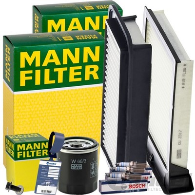 MANN FILTER  INSPEKTIONSPAKET passend für TOYOTA AYGO B1 1.0 68 PS BIS BJ 04.11