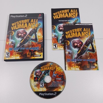 Destroy All Humans (Sony PlayStation 2, 2005 PS2) - Complete w/ Manual, Tested