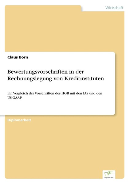 Claus Born | Bewertungsvorschriften In Der Rechnungslegung Von Kreditinstituten-image