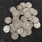 Silver Mercury Dimes lot (40) 1900s