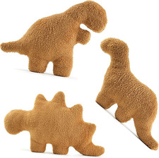 3 Packs Dino Nugget Pillow Plush, 18 Inches Dinosaur Chicken Nugget Pillow Stuff