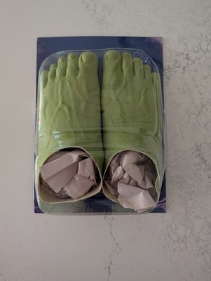 NWT Imran Potato Caveman Foot Slippers 'Hulk' Green Men's O/S DS 2022 AUTHENTIC