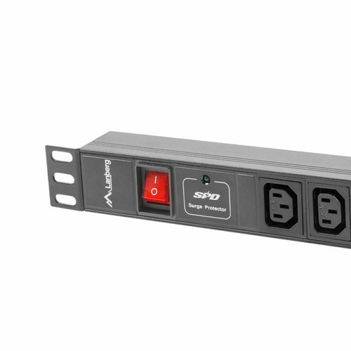 Rallonge 19'' 8 Tomas Schuko avec Interrupteur On/Off Lanberg PDU-08I-0200-C2 - Afbeelding 3 van 3