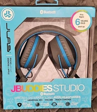 Jbuddies Bluetooth, On-Ear Folding Kids Headphones Volume Regulator Age 6+, NEW!