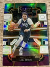 2023-24 Panini Select Green White Purple Prizm Luka Doncic #51 Timberwolves