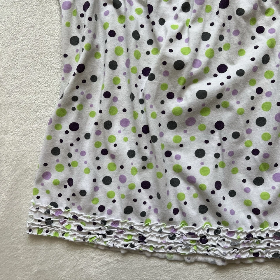 Top cami de mujer y2k Dollette blanco y púrpura a lunares Kirra talla M Foto 3 de 4