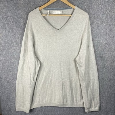 Seasalt Maritime Workwear Jumper Mens XXL Off White Wool Sophie Chadwick Newlyn