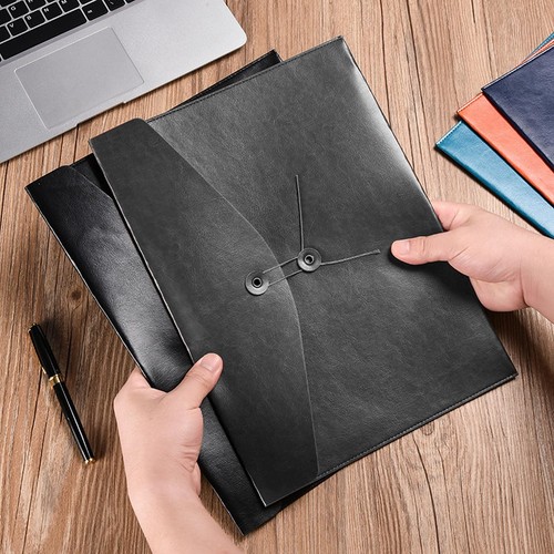 VANRA 1 Piece PU Leather File Folders Office Document Holder File Envelope A4... - Picture 4 of 7
