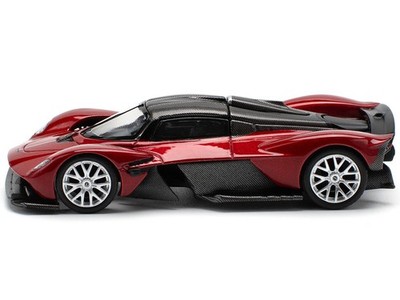 Voiture Miniature Pop Race Aston Martin Valkyrie 1:64 - Rouge Supernova, Diecast