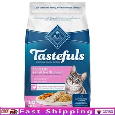 Sensitive Stomach Dry Cat Food Chicken Brown Rice Kibble 10lb Prebiotic Fiber US 4.16 per gallon