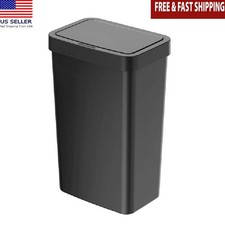 Touchless Motion Sensor Trash Can 13 Gallon Kitchen Waste Bin Quiet Soft Close