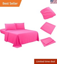 Queen Sheets Set - Hotel Luxury 4-Piece Bed Set, Extra Deep Pocket, 1800 Seri...