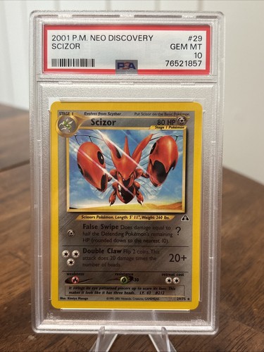 Scizor (Unlimited) graded PSA 10 for sale on eBay