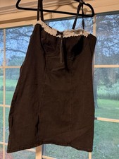 fashion nova denim dress xl Black, Mini Dress, Goth,