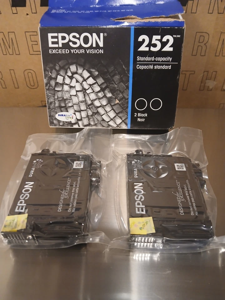 Espon 252 Standard Capacity Black Ink 2 Pk - Image 4 of 4