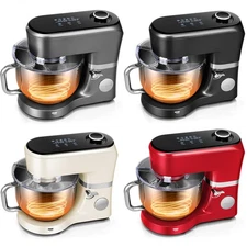 6 Qt Stand Mixer with Fermentation, One-Touch Presets Kitchen Food Dough Mixer